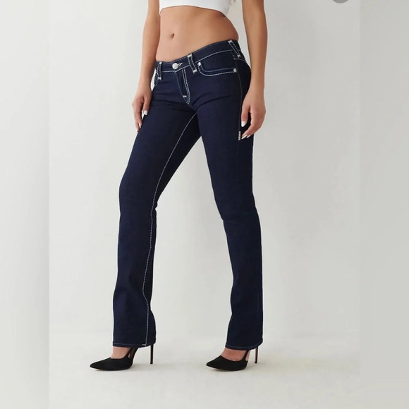 True Religion Women's Billie Low Rise Straight Sup T size 26 - Picture 4 of 9